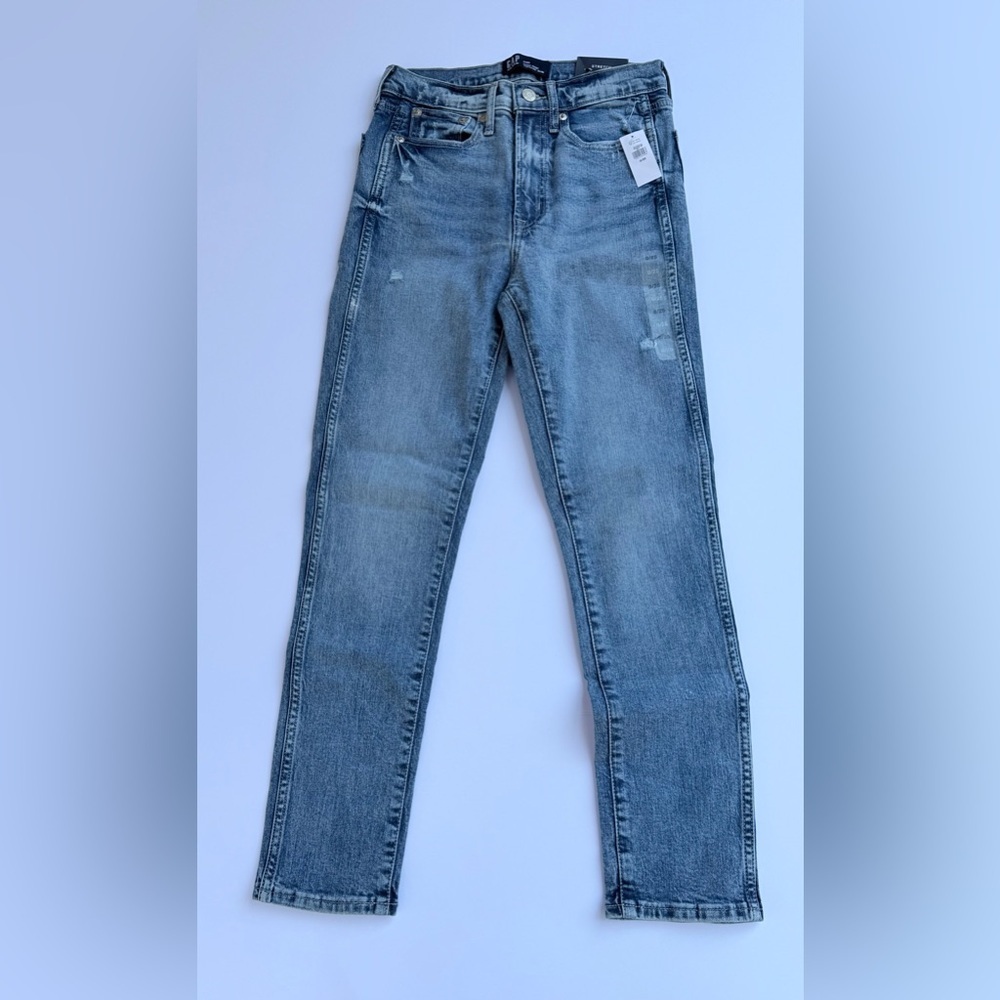 Woman’s GAP Distressed Vintage Slim Stretch Jeans Size 0/25​​